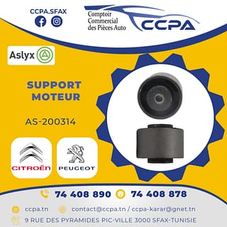 AERZETIX Support Élastique Échappement Compatible OEM 1755.58 - Pièce Détachée Auto